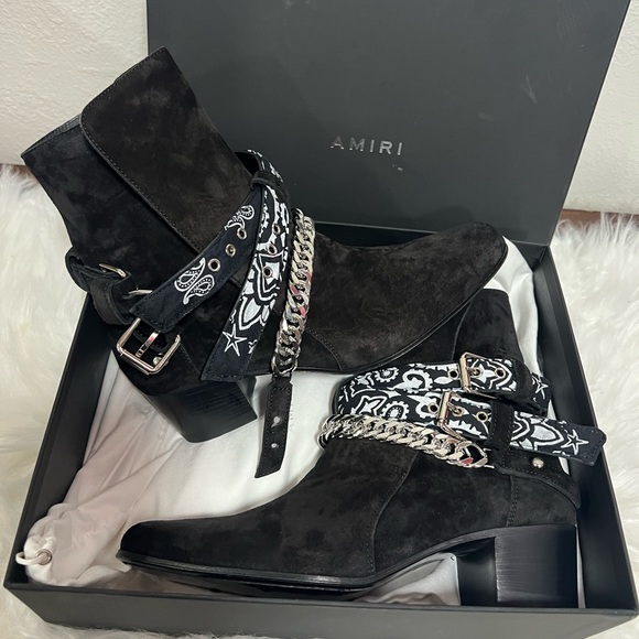 🌸 🔥💫AMIRI Bandana Buckle Boots - Picture 7 of 16